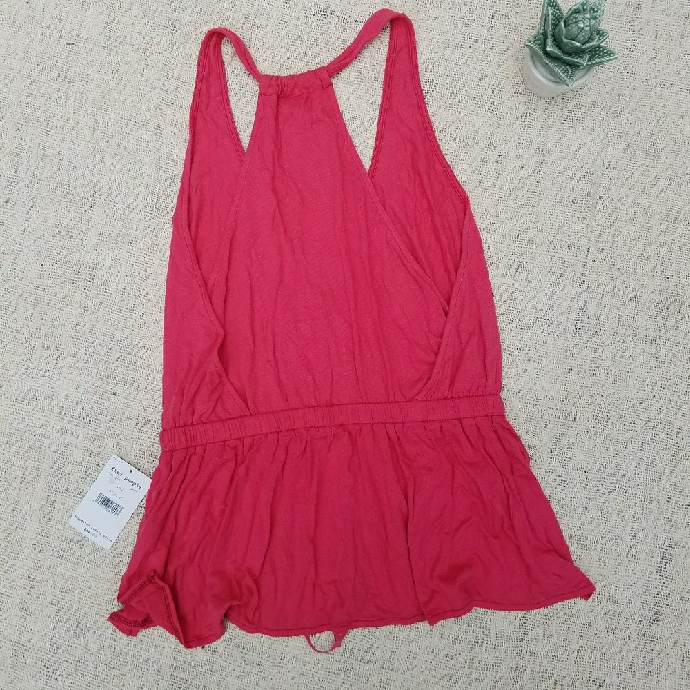 Free People Coral Deep V Wrap Tank Top - Picture 4 of 6